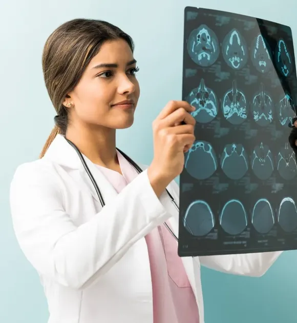 A patient undergoing neurofeedback brain mapping in Tampa to retrain neural "software" following a concussion or stroke.